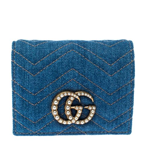 denim gucci wallet